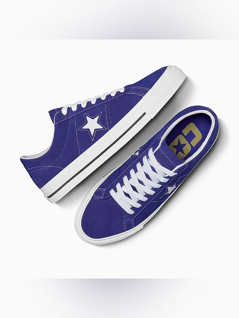 Converse One Star Pro Mens Size 10.5 Suede Indigo White